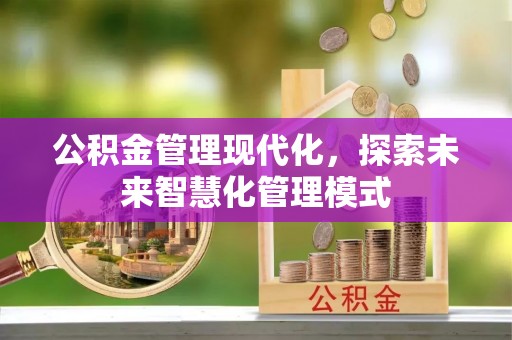 鄂托克旗公积金管理现代化，探索未来智慧化管理模式