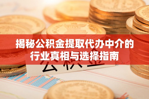 鄂托克旗揭秘公积金提取代办中介的行业真相与选择指南